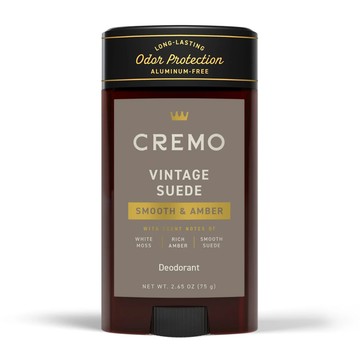 Cremo 皮革菸草 香水體香膏（長效持久天然體香劑體香棒止汗劑止汗膏止汗棒 男性男生古龍水香氛固體固態香水膏香膏爽身膏