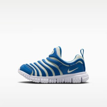 Nike 耐吉 Dynamo Free PS [343738-448] 中童 運動休閒鞋 毛毛蟲鞋 套入式 舒適 藍