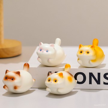 低價下殺🤩新款可愛福瑞貓貓搖搖樂辦公室工位桌麵 裝飾擺件朋友禮物 生日禮物 8G0F