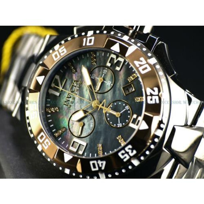 Invicta インヴィクタ Reserve メンズ 50mm DIAMOND Excursion スイス