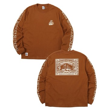 CHUMS 女 Anti-Bug CHUMS Safety Match L/S T-Shirt長袖上衣(防蟲) 棕色-CH112381B005