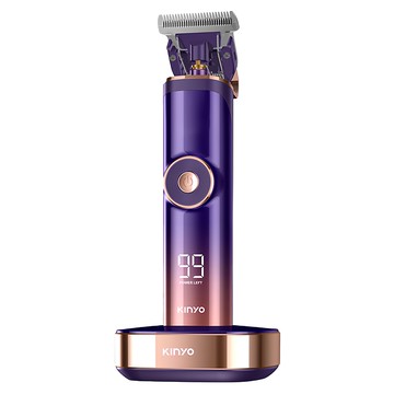 Kinyo 陶瓷強勁專業電剪 附充電底座 + 修剪梳 4個 + 充電線 + 清潔刷 + 潤滑油 245.5g  HC-6880