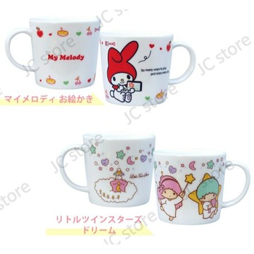 日本製 金正陶器 馬克杯 陶瓷 美樂蒂 雙子星 SANRIO 杯子 水杯