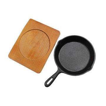 台灣精製圓形21cm鑄鐵烤盤