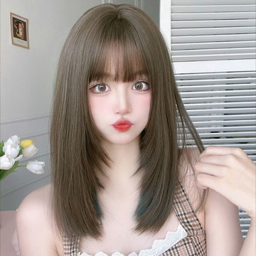 【巴黎精品】現貨+預購 中長假髮透氣假髮片輕量假髮免打理隱形增髮整頂假髮角色扮演-氣質直髮3色a1bw48