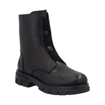 RIEKER BLACK CASUAL CLOSED LADIES MID HEIGHT BOOTS 黑色女款鞋子