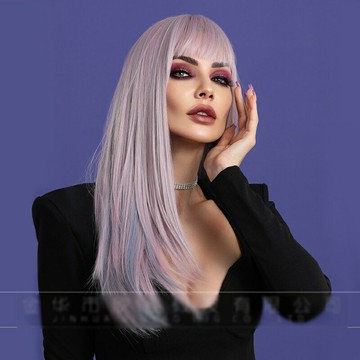 【巴黎精品】現貨+預購 長假髮透氣假髮片輕量假髮免打理隱形增髮整頂假髮角色扮演-逼真柔順長直髮v1ab14