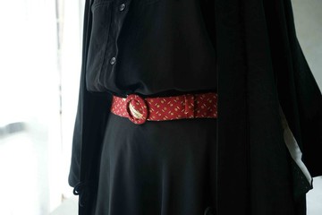 古董領帶改製腰帶-Salvatore Ferragamo復古紅-禮物