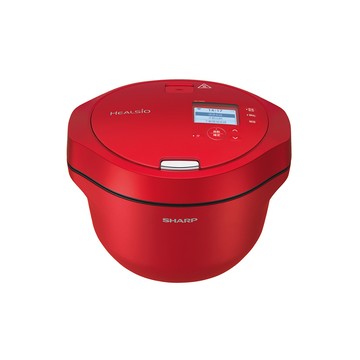 SHARP HEALSIO 2.4L 智慧攪拌零水鍋 (番茄紅) 盒損新品