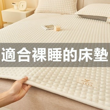 兔絨床墊 冬季床墊 可機洗超軟加厚保暖親膚褥子睡墊 學生床墊 宿舍上下單人1.8m床鋪墊保護罩 睡鋪睡墊 床墊