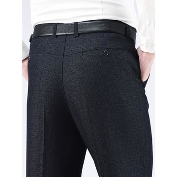 春季厚款老人休閑男褲子60歲70爺爺中老年人寬松爸爸男西褲春秋款