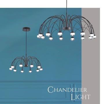 LED三色變光造型吊燈 41-21211、21212