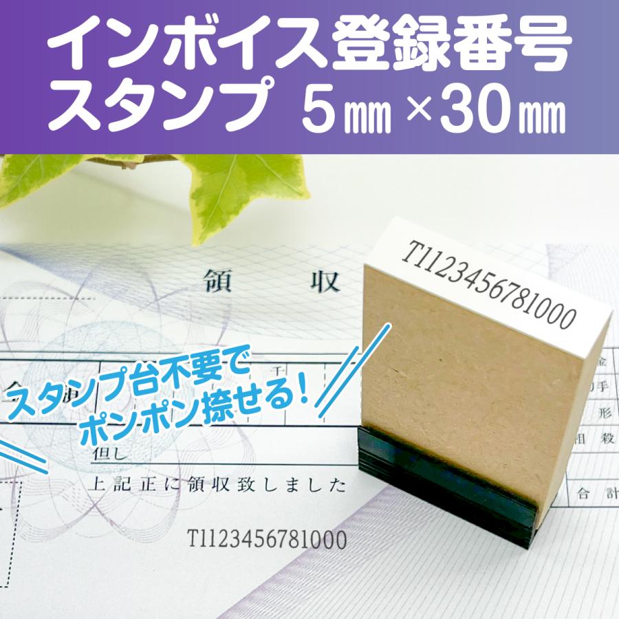 会社印 横版 住所印 インボイス番号はんこ ゴム印 インボイス制度 会社