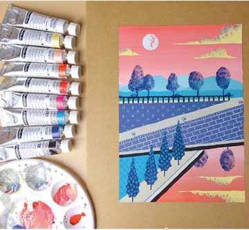 水彩顏料 德國史明克固體水彩畫顏料分裝初學者畫畫學院級大師級不透明24色廣告畫『XY24552』