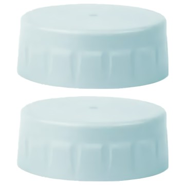 PUKU 藍色企鵝 飽飽歐蕾 PPSU 寬口奶瓶儲存蓋 Set 安全材質 密封不漏 無墊圈設計  靜藍色  2個