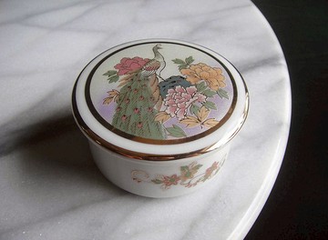 【老時光 OLD-TIME】早期二手日本製陶瓷珠寶盒