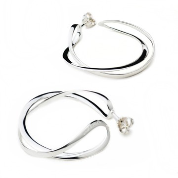 Georg Jensen INFINITY #452 純銀圈式耳環