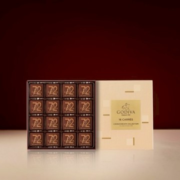 [快速出貨]【GODIVA】片裝72%巧克力禮盒16片裝