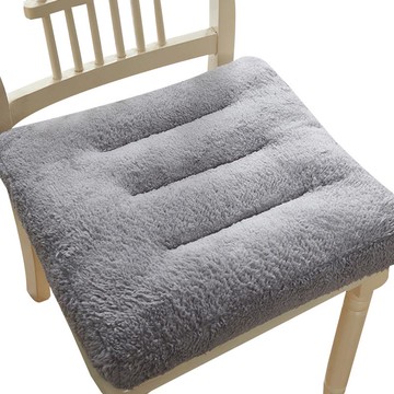 坐墊冬季毛絨椅子墊純色羊羔毛辦公室久坐地上座椅屁股墊子加厚軟
