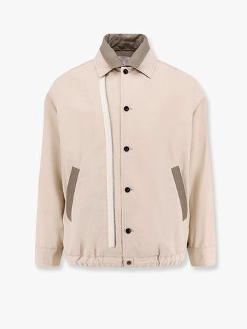 Cotton jacket with nylon profiles and zip detail - SACAI - gender_Man
