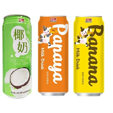 【超取限10/宅配限24】紅牌 飲料系列 香蕉牛奶味/椰奶/木瓜牛奶味 480ml【現貨】