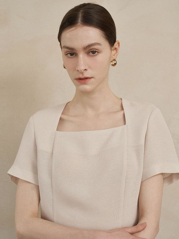 Audrey Square Neck Blouse(2color)_YT24B165