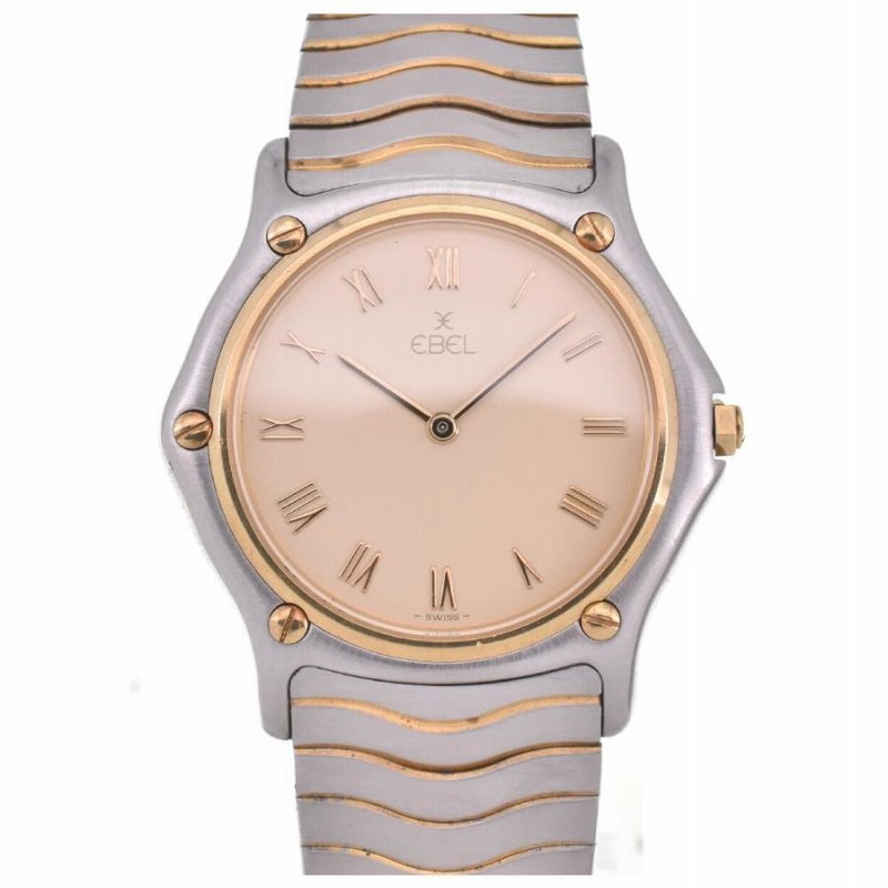 ☆良品【EBEL】エベル クラシックウェーブ 181909 K18YGベゼル  