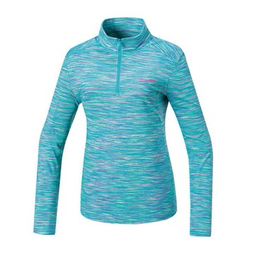 【【蘋果戶外】】山林 52P18 73 春綠 女 半門襟排汗保暖衣 微保暖 四向彈性 吸濕透氣 秋冬 Mountneer