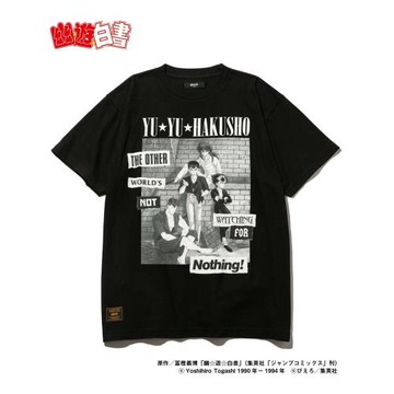 日系自主款glam幽游白書人物合集動漫印花純棉寬松短袖t恤男女