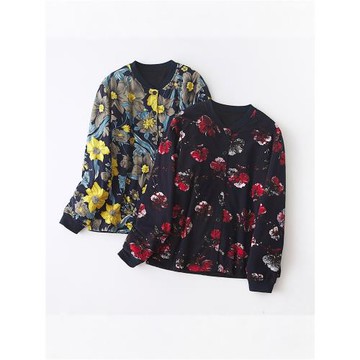 桑蠶絲棉襖女開衫保暖紐扣棉服手工真絲內膽冬季外套