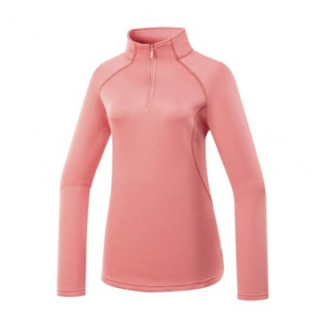 mountneer 山林 女 四彈針織保暖上衣深粉紅52p10/登山/彈性/中層衣/保暖