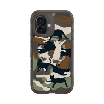 iPhone 16 AirX 本質黑 - Camouflage / 迷彩 - 喵迷彩-黑