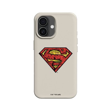iPhone 16 SolidX 貝殼灰 - Superman - Superman-經典漫畫LOGO