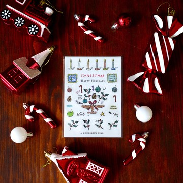 【什物】聖誕節限量 | Merry Christmas 霧面透明貼紙