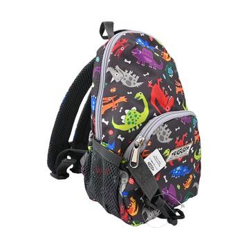 HUGGER 防走失背包 附防走失繩 空間大容量 適用年齡1-3歲  酷比龍 黑色  18 x 10 x 23 cm