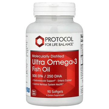 Protocol for Life Balance, 分子蒸餾超級 Omega-3 魚油，90 粒軟凝膠