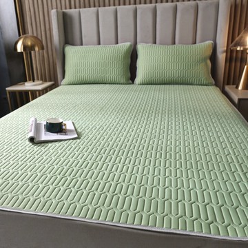 泰國�乳膠涼蓆三件式  夏季空調席子�  冰絲軟涼蓆�  可 摺疊床蓆