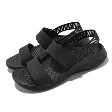 Crocs 涼鞋 LiteRide 360 Sandal W 女鞋 黑 全黑 卡駱馳 輕量 206711001