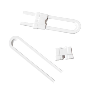 0343 安全U型鎖 居家安全防護 對開衣櫃鎖 抽屜防開鎖 直角防夾安全鎖