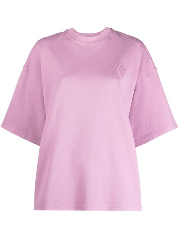The Attico - round neck short-sleeved T-shirt - women - Cotton - M - Pink