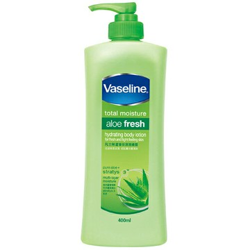 Vaseline 凡士林 蘆薈保濕 潤膚露  400ml【康鄰超市】