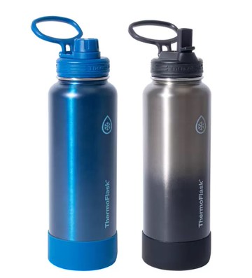 Thermoflask 不鏽鋼保冷保溫瓶 1.2公升 X 2件組 藍+黑