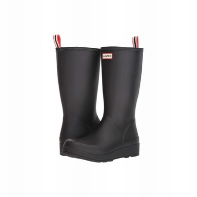Hunter ハンター レディース レインシューズ 長靴 シューズ 靴 Original Play Tall Black 通販 Lineポイント最大get Lineショッピング