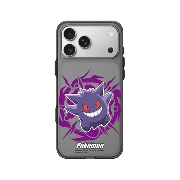 iPhone 17 Pro Max Clear (相機按鈕) 酷墨灰 - 寶可夢 Pokemon - 戰鬥系列-耿鬼