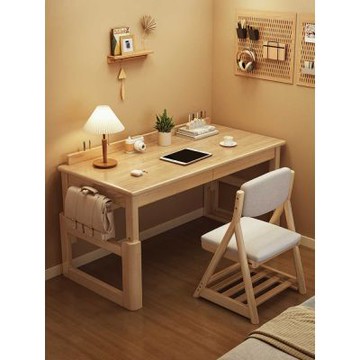 實木書桌 可三擋調節 120×60×75CM 寫字桌 學習桌 電腦桌 書桌 工作桌 電競桌