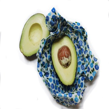 ECO FOOD WRAP｜蜂蠟環保保鮮布 - 吃貨輕食袋 - 藍花花