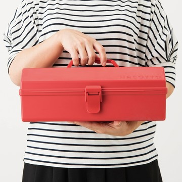 日本 天馬 HACOTTO 長形多功能PP手提式收納工具箱 4色可選 - 湖水藍