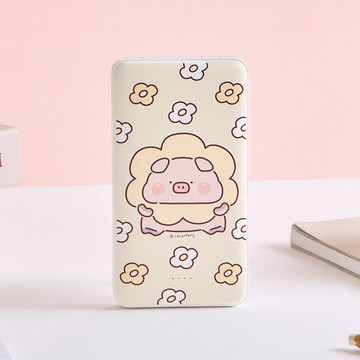 胖才可愛肉呆花朵雙線快充10000mAh行動電源