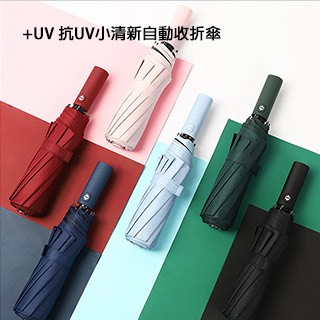 X-BIKE 抗UV 小清新自動傘/晴雨兩用/高效防曬/遮陽/防紫外線 105cm傘面 抗UV/抗風 XUB-S615 (兩入)