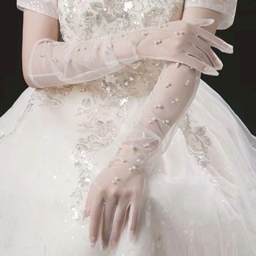 【臧女皇】隔日到貨 特價手工全指新娘手套 蕾絲手套 晚會主持萬聖節裝扮開幕剪綵  婚宴拍照蕾絲短手套 長短蕾絲手套